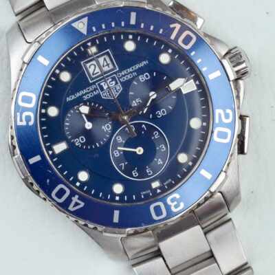 TAG Heuer Aquaracer 300M Grande Date Chronograph Ref. CAN101 – 43 mm